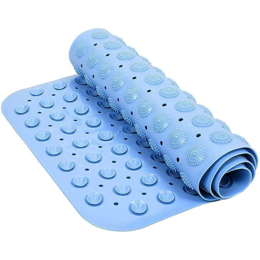 Kentryn XL Anti-Slip PVC Silicone Bath Mat with Suction Cups & Drain Holes for Bathroom & Kitchen