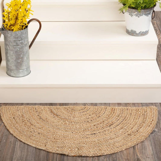 Handwoven Jute Rectangular Shape Rug, Reversible Doormat For Bedroom, Living Room And Home Decoration For All Seasons