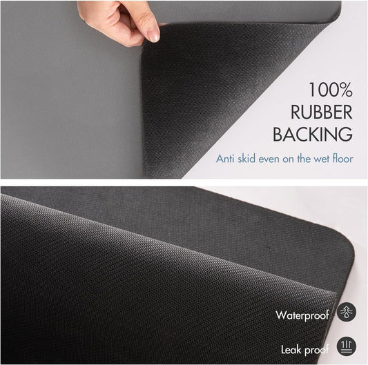 Estern Absorbent Non-Slip Dish Drying Mat for Kitchen Counter – Heat-Resistant Rack Pad